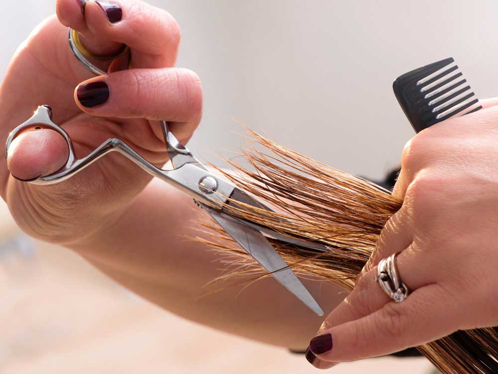 طریقه استفاده از قیچی مو