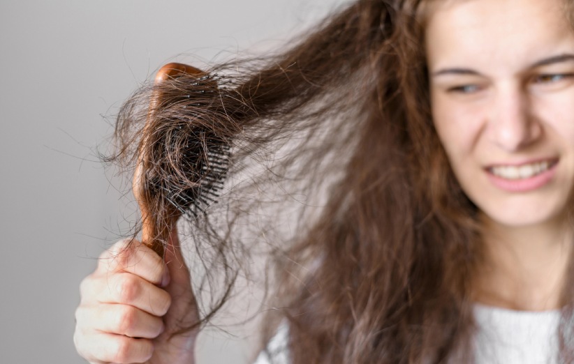 خشکی موها در اثر استفاده از شامپوهای نادرست